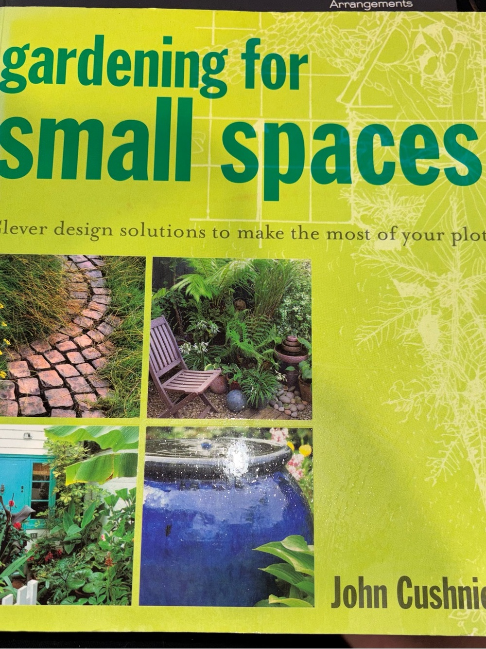 Cushnie Lime Green Gardening Guide with Teal Title